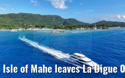 Isle of Mahe leaves La Digue 07.02.2024