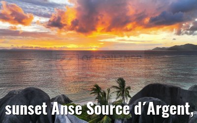 sunset Anse Source d´Argent, La Digue 08.02.2024