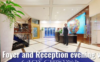 Foyer and Reception evening view Lady Cristina