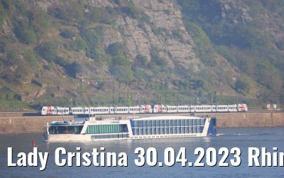 Lady Cristina 30.04.2023 Rhine river