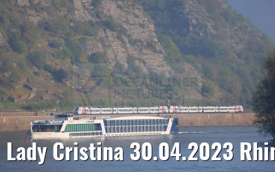 Lady Cristina 30.04.2023 Rhine river