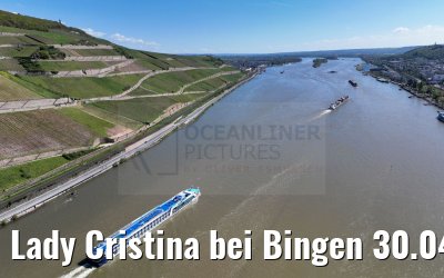 Lady Cristina bei Bingen 30.04.202