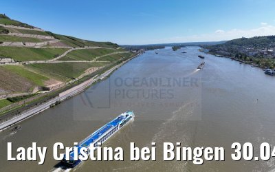 Lady Cristina bei Bingen 30.04.202