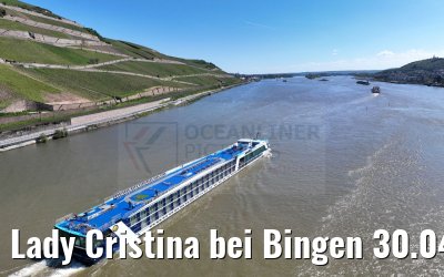 Lady Cristina bei Bingen 30.04.202
