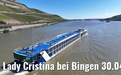 Lady Cristina bei Bingen 30.04.202