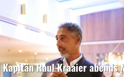 Kapitän Raul Kraaier abends MS Lady Diletta 10.09.2021