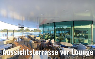 Aussichtsterrasse vor Lounge MS Lady Diletta