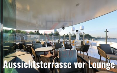 Aussichtsterrasse vor Lounge MS Lady Diletta