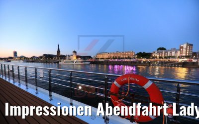 Impressionen Abendfahrt Lady Diletta Düsseldorf 23.06.2020