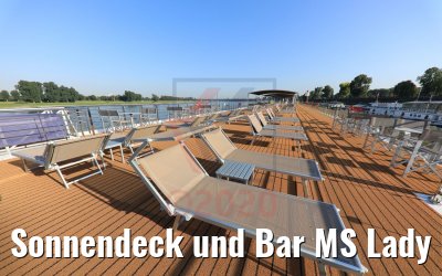 Sonnendeck und Bar MS Lady Diletta