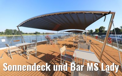 Sonnendeck und Bar MS Lady Diletta