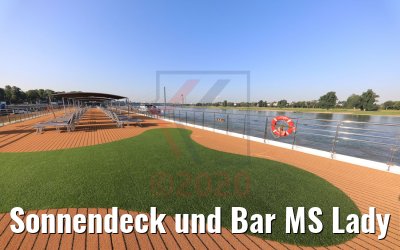 Sonnendeck und Bar MS Lady Diletta
