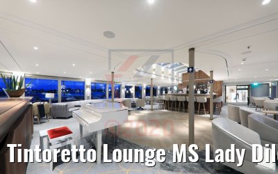 Tintoretto Lounge MS Lady Diletta mit Barhockern