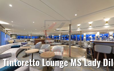 Tintoretto Lounge MS Lady Diletta mit Barhockern