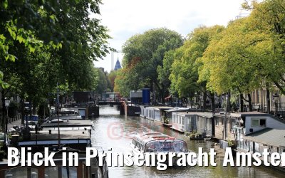 Blick in Prinsengracht Amsterdam 31.08.2020