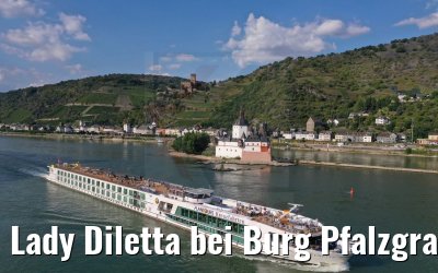 Lady Diletta bei Burg Pfalzgrafenstein und Burg Gutenfels 04.09.2021