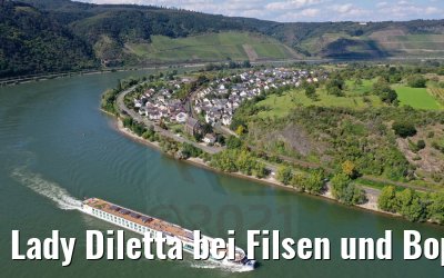 Lady Diletta bei Filsen und Boppard 04.09.2021