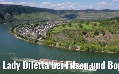 Lady Diletta bei Filsen und Boppard 04.09.2021