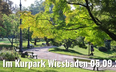 Im Kurpark Wiesbaden 05.09.2021