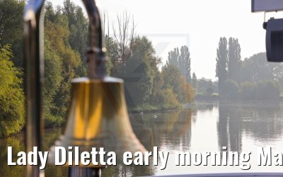Lady Diletta early morning Main river near Wuerzburg 08.09.2021