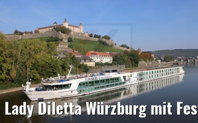 Lady Diletta Würzburg mit Festung Marienberg 08.09.2021