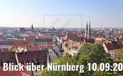 Blick über Nürnberg 10.09.2021