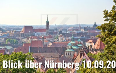 Blick über Nürnberg 10.09.2021