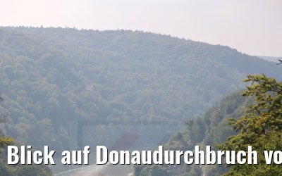 Blick auf Donaudurchbruch von Befreiungshalle Kelheim 11.09.2021