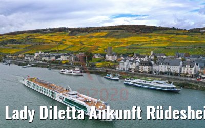 Lady Diletta Ankunft Rüdesheim 28.10.2020