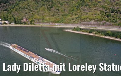 Lady Diletta mit Loreley Statue 04.09.2021