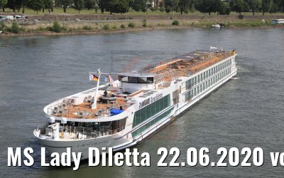 MS Lady Diletta 22.06.2020 vor Düsseldorf