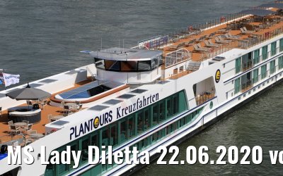 MS Lady Diletta 22.06.2020 vor Düsseldorf