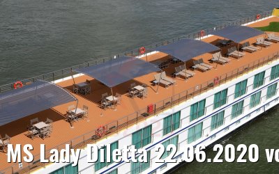 MS Lady Diletta 22.06.2020 vor Düsseldorf