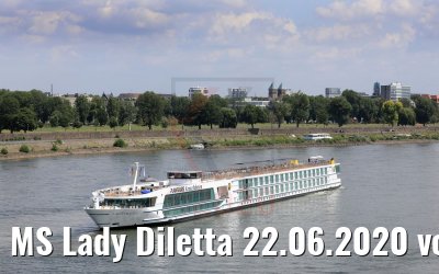 MS Lady Diletta 22.06.2020 vor Düsseldorf