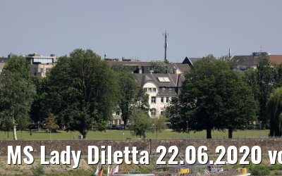 MS Lady Diletta 22.06.2020 vor Düsseldorf