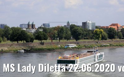 MS Lady Diletta 22.06.2020 vor Düsseldorf