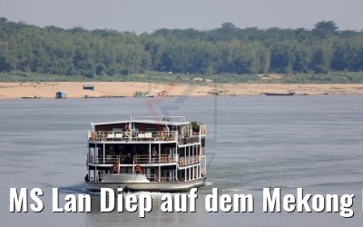 MS Lan Diep auf dem Mekong bei Kaoh Krabei 16.04.2017