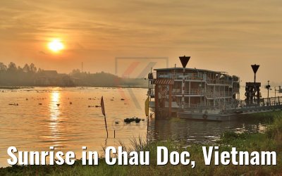 Sunrise in Chau Doc, Vietnam 10.04.2017