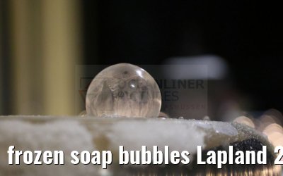 frozen soap bubbles Lapland 24.12.2024