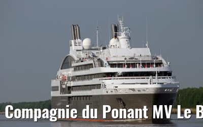 Compagnie du Ponant MV Le Boreal Kiel Canal transit 21.05.2014