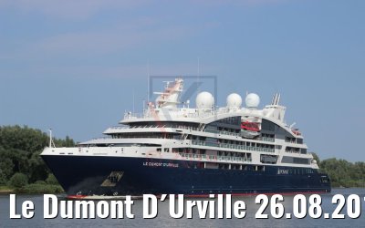 Le Dumont D´Urville 26.08.2019 Kiel Canal transit K.Kaulfuss