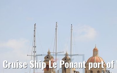 Cruise Ship Le Ponant port of Valletta, Malta
