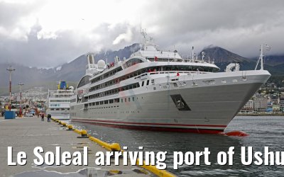 Le Soleal arriving port of Ushuaia 13.01.2017