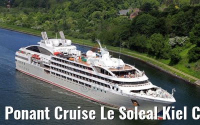Ponant Cruise Le Soleal Kiel Canal transit 17.05.2018