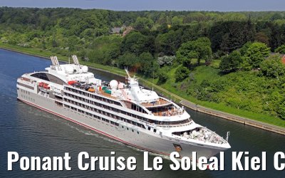 Ponant Cruise Le Soleal Kiel Canal transit 17.05.2018