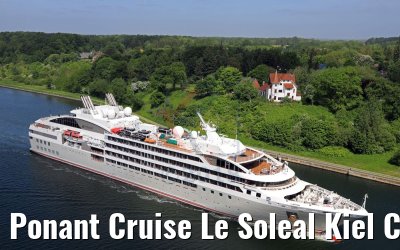 Ponant Cruise Le Soleal Kiel Canal transit 17.05.2018