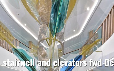 stairwell and elevators fwd Deck 06 Legend of the Seas
