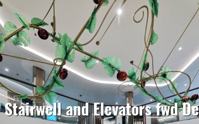 Stairwell and Elevators fwd Deck 8 Legend of the Seas