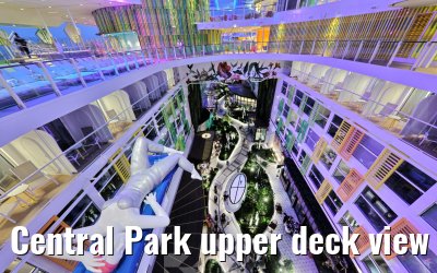 Central Park upper deck view at dawn Legend of the Seas