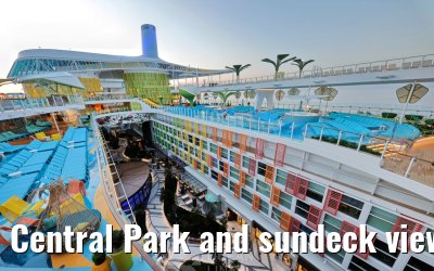 Central Park and sundeck view Legend of the Seas